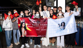 Bùi Xuân Hạnh chính thức lên đường 'chinh chiến' Miss Cosmo 2024, hô vang 2 tiếng Việt Nam