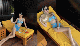 Ý Nhi khoe đường cong quyến rũ với bikini tại Hoa hậu Thế giới 2025