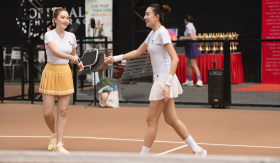 Bảo Thy kết hợp ăn ý cùng bạn thân tranh giải 'Pickleball Corset Chuẩn 2025'