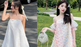 Vẻ đẹp ngọt ngào không thể chối từ của đầm babydoll hai dây