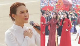 'Dát vàng lỗ tai' khán giả: Mỹ Tâm, Hoà Minzy và Phương Mỹ Chi chung khung hình tại lễ diễu binh 2/9 gây sốt