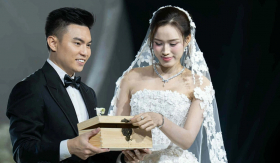 Đỗ Thị Hà và chồng có nghi thức cưới đặc biệt, Hoàng Thùy thành công bắt hoa cưới