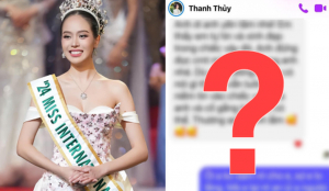 Hé lộ cuộc trò chuyện của Thanh Thuỷ và NTK  Lê Thanh Hoà về chiếc váy mặc khi đăng quang Miss International 2024