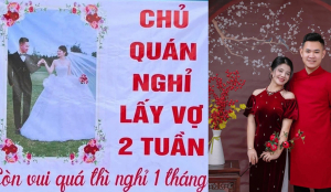 Tấm biển báo hỷ độc lạ của chủ tiệm bánh
