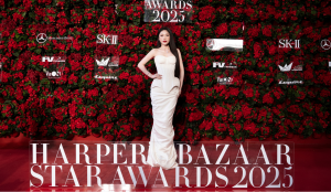 Hoa hậu Thanh Thảo lộ vai trần, chiếm spotlight với nhan sắc đậm chất Á Đông