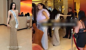 Khoảnh khắc thót tim của Hương Giang tại Miss Universe 2025