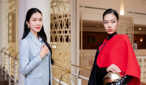  Á hậu Phương Anh gây chú ý khi hóa quý cô công sở, đảm nhận vai trò MC