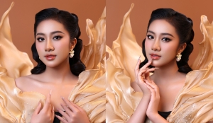 Hà Trúc Linh hóa “nàng thơ” trong bộ sưu tập mới của nhà thiết kế Duy Trần