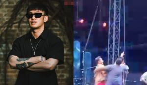 Nam ca sĩ đang hát thì bị khán giả giật micro thông báo có người đuối nước, phản ứng sau đó gây chú ý