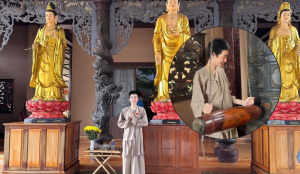 Mỹ nhân nhóm BB&BG một thời xây xôn xao với hình ảnh 'xuống tóc' tại chùa