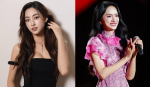 Phản ứng Hương Giang khi Hoa hậu Lương Thuỳ Linh xin lỗi