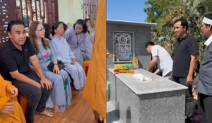 MC Quyền Linh là nghệ sĩ duy nhất đến dự lễ cúng tam thất của nghệ sĩ Thương Tín