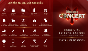 Danh sách vật dụng bị cấm mang vào khu vực sân khấu Concert Anh Trai Vượt Ngàn Chông Gai 2024