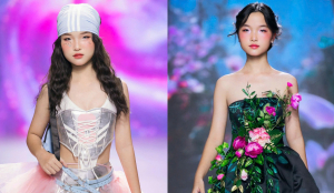 Người mẫu Khánh Ngọc quay trở lại ấn tượng khi thần thái trên sàn diễn của tuần lễ thời trang của siêu mẫu Xuân Lan