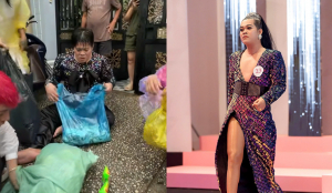 Người đẹp từng thi hoa hậu khiến hơn 2 triệu người sốc vì màn náo loạn giật đồ cúng rằm tháng 7