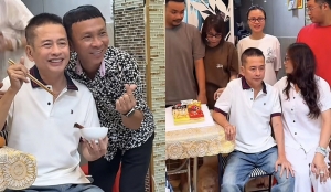 Nghệ sĩ Tấn Beo xúc động trong tiệc mừng thọ 60 tuổi, đón tin vui lên chức ông nội