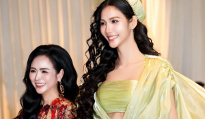 Hoàng Thùy chiếm spotlight với cú xoay váy đỉnh cao trong show diễn của NTK Thanh Hương Bùi