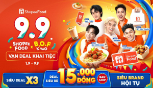 Nạp năng lượng cho năm học mới cùng loạt deal ShopeeFood 9.9