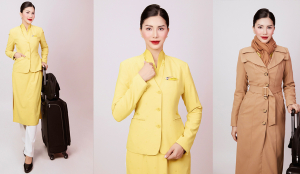 'Hoa hậu hàng không' duyên dáng trong trang phục tiếp viên trưởng