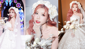 Trang Pháp catwalk đầy tự tin, làm vedette cho show áo cưới của