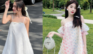 Vẻ đẹp ngọt ngào không thể chối từ của đầm babydoll hai dây