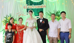 Cô dâu cao 1m85 sánh duyên cùng chú rể 1m80