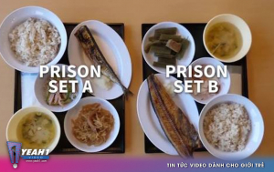 Ngay cả bữa ăn của tù nhân Nhật Bản cũng lành mạnh và ngon miệng