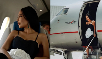 Á hậu Kiko Chan chuẩn giới siêu giàu, ngồi máy bay riêng và siêu xe khi sang Dubai làm việc