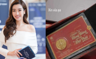 Sau 2 tháng mua vàng, dân tình “chóng mặt” với số lãi Hoa hậu Đỗ Mỹ Linh có được