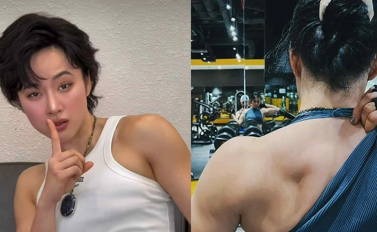 Hình ảnh Angela Phương Trinh khoe cơ bắp cuồn cuộn gây sốt mạng xã hội