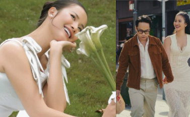 Á hậu Hương Ly tung bộ ảnh cưới đẹp như mơ, lần đầu lộ rõ mặt chồng doanh nhân