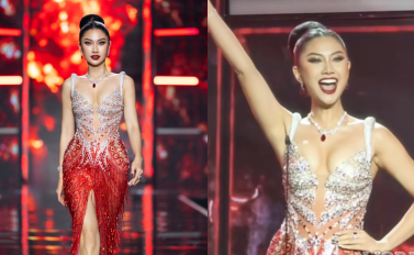 Hoa hậu Phương Linh gặp sự cố, khán giả không khỏi lo lắng tại bán kết Miss Cosmo 2025