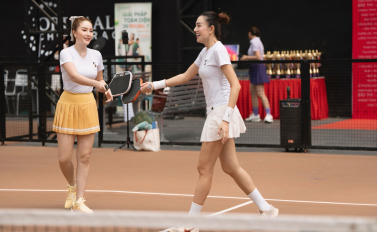 Bảo Thy kết hợp ăn ý cùng bạn thân tranh giải 'Pickleball Corset Chuẩn 2025'