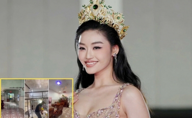 Hoa hậu Yến Nhi sửa nhà cho ba mẹ ở quê