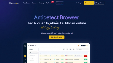 Review Antidetect Browser Hidemyacc - Giải pháp quản lý tài khoản đa nền tảng