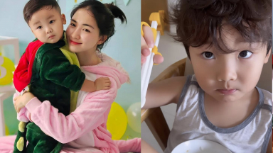 Hòa Minzy lo lắng khi chứng kiến biểu hiện này của con trai