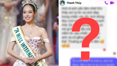 Lộ tin nhắn của Thanh Thuỷ và NTK  Lê Thanh Hoà về chiếc váy mặc khi đăng quang Miss International 2024