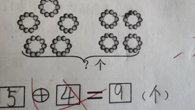 Con trai làm toán “5+4=9” bị gạch sai, bố hỏi cô giáo thì nhận được câu trả lời càng bực mình hơn