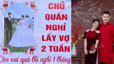 Tấm biển báo hỷ độc lạ của chủ tiệm bánh