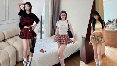 4 công thức phối đồ trẻ trung, nữ tính từ chân váy kẻ ca rô