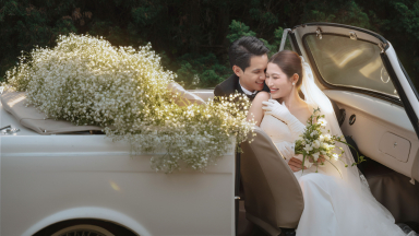 Ảnh cưới vintage của Á hậu Chế Nguyễn Quỳnh Châu và doanh nhân Phát Nguyễn tại Đà Lạt