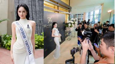 Hương Giang liên tục được truyền thông quốc tế săn đón khi thi Miss Universe