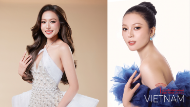 Hoa hậu Kiều Duy đọc tục ngữ Việt Nam tại bán kết Miss International
