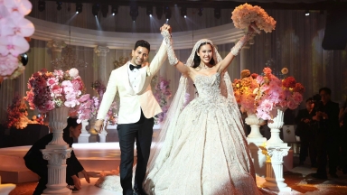 Khoe chồng Tây cực tinh tế sau siêu đám cưới, Tiên Nguyễn lập tức gây sốt MXH