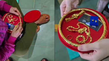 Chú rể Đắk Lắk nhờ hàng xóm đặt bộ vàng mỹ ký 1,2 triệu làm hồi môn, câu chuyện phía sau gây xót xa