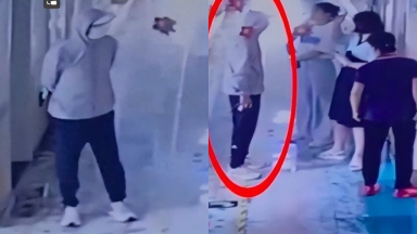 Camera trường học ghi lại cảnh một người đàn ông giả làm ông nội đến đón cháu, cái kết khiến phụ huynh rùng mình