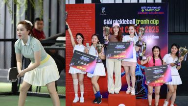Bảo Thy kết hợp ăn ý cùng bạn thân tranh giải 'Pickleball Corset Chuẩn 2025'