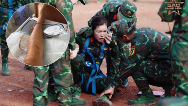 Minh Tú bị đứt dây chằng chéo trước, rách sụn chêm và dập xương sau chấn thương tại “Sao Nhập Ngũ”