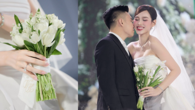 Loài hoa “đắt đỏ” được đầu tư cho lễ cưới Hoa hậu Đỗ Hà và chàng rể thiếu gia