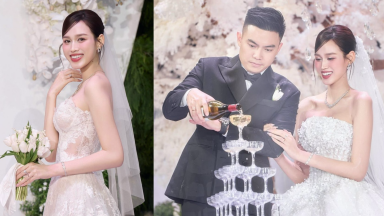 Đám cưới Hoa hậu Đỗ Hà gây thắc mắc khi ‘thiếu vắng’ dàn sao Việt